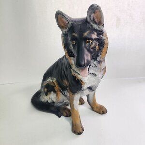 Vintage Handmade Ceramic German Shepard